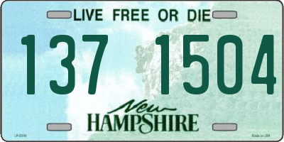 NH license plate 1371504