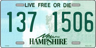 NH license plate 1371506