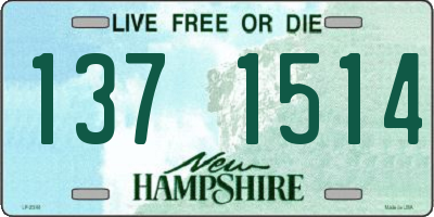 NH license plate 1371514