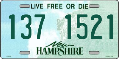 NH license plate 1371521