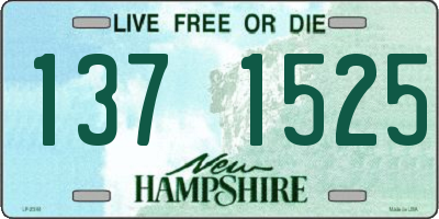 NH license plate 1371525