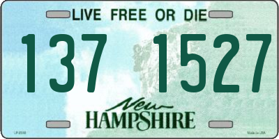 NH license plate 1371527