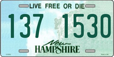 NH license plate 1371530