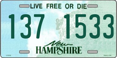 NH license plate 1371533