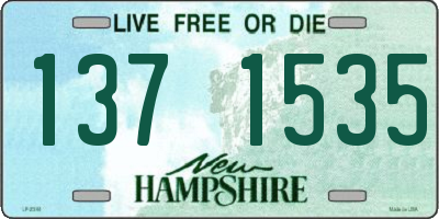 NH license plate 1371535