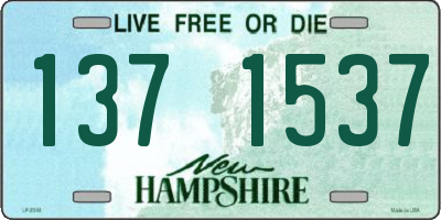 NH license plate 1371537