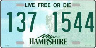 NH license plate 1371544