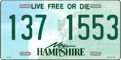 NH license plate 1371553