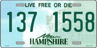NH license plate 1371558