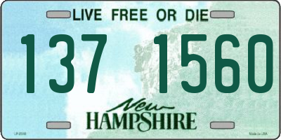 NH license plate 1371560