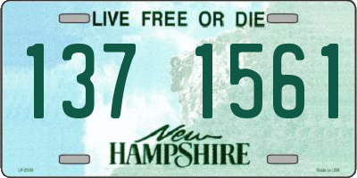 NH license plate 1371561