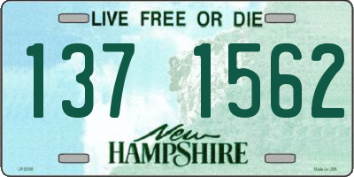 NH license plate 1371562