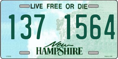 NH license plate 1371564