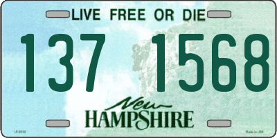 NH license plate 1371568