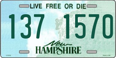 NH license plate 1371570