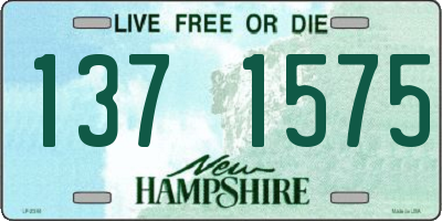 NH license plate 1371575