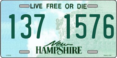 NH license plate 1371576