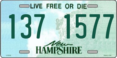 NH license plate 1371577
