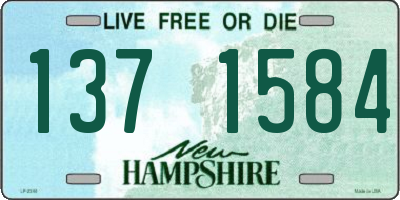 NH license plate 1371584