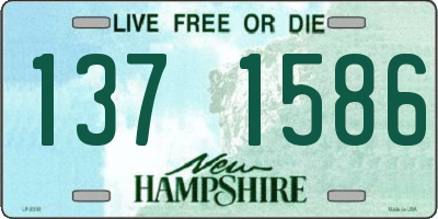 NH license plate 1371586