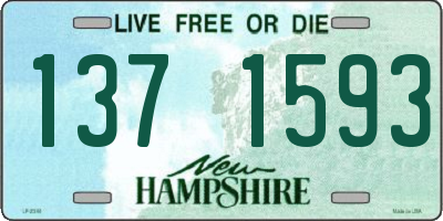 NH license plate 1371593