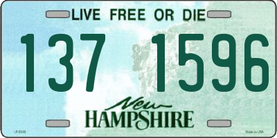 NH license plate 1371596