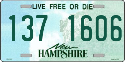 NH license plate 1371606