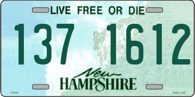 NH license plate 1371612