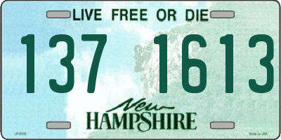 NH license plate 1371613