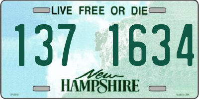NH license plate 1371634