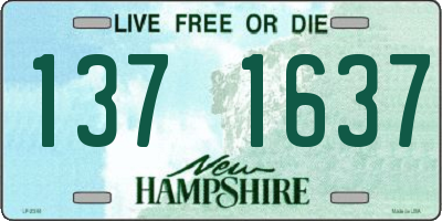 NH license plate 1371637