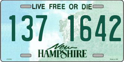 NH license plate 1371642