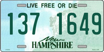 NH license plate 1371649