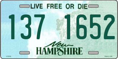 NH license plate 1371652