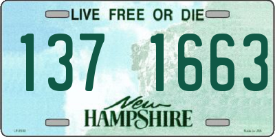 NH license plate 1371663