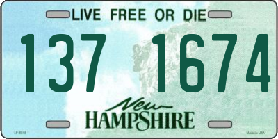 NH license plate 1371674