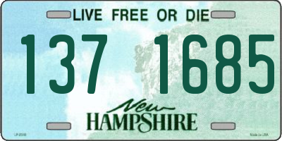 NH license plate 1371685