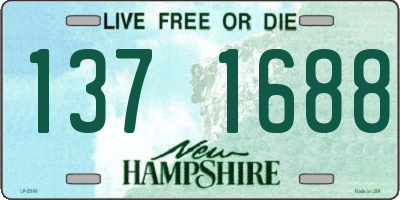 NH license plate 1371688