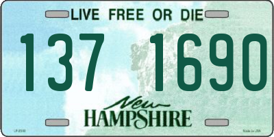 NH license plate 1371690