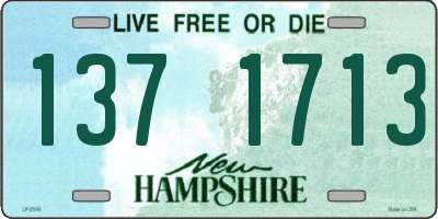 NH license plate 1371713
