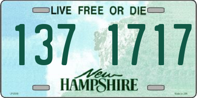 NH license plate 1371717
