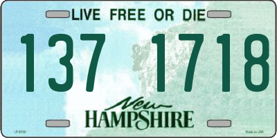 NH license plate 1371718