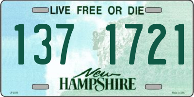 NH license plate 1371721
