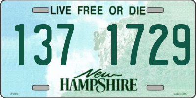 NH license plate 1371729