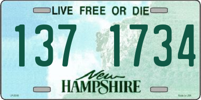 NH license plate 1371734