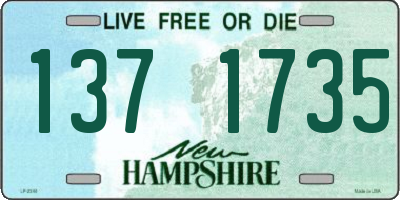 NH license plate 1371735
