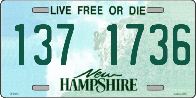 NH license plate 1371736