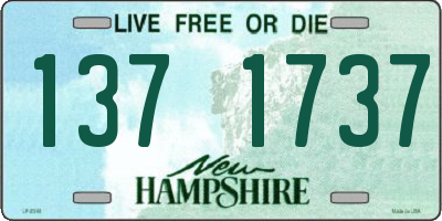 NH license plate 1371737