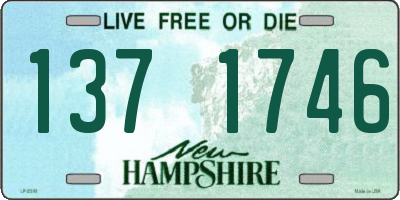 NH license plate 1371746