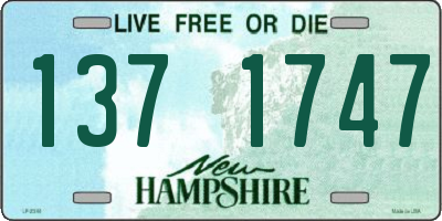 NH license plate 1371747